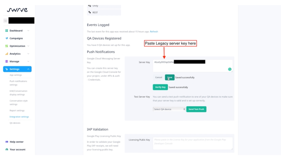 Firebase integration